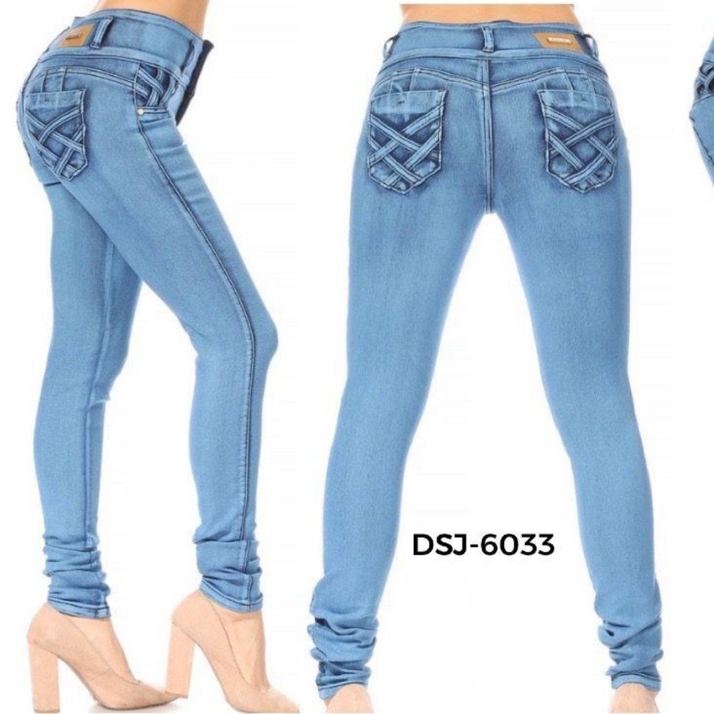 DJS-6033 Colombian Design Push Up Levanta Cola Skinny Jeans.